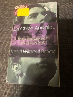 Un Chien Andalou Land Without Bread VHS Tape 1929 B & W Dali Museum Bunuel Kino
